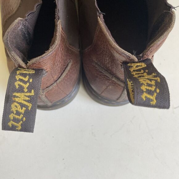 Dr Martens Lyme Chelsea Boots US Men’s 12 Brown Leather Airwair Distressed *READ - Picture 7 of 15